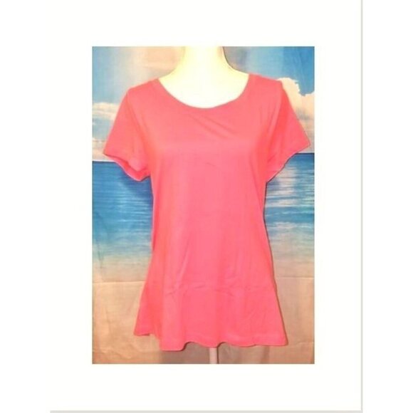 Set Lot of 3 Woman's Short Sleeve Tee Shirt Tops ASSORTED COLORS size LARGE - Picture 6 of 10